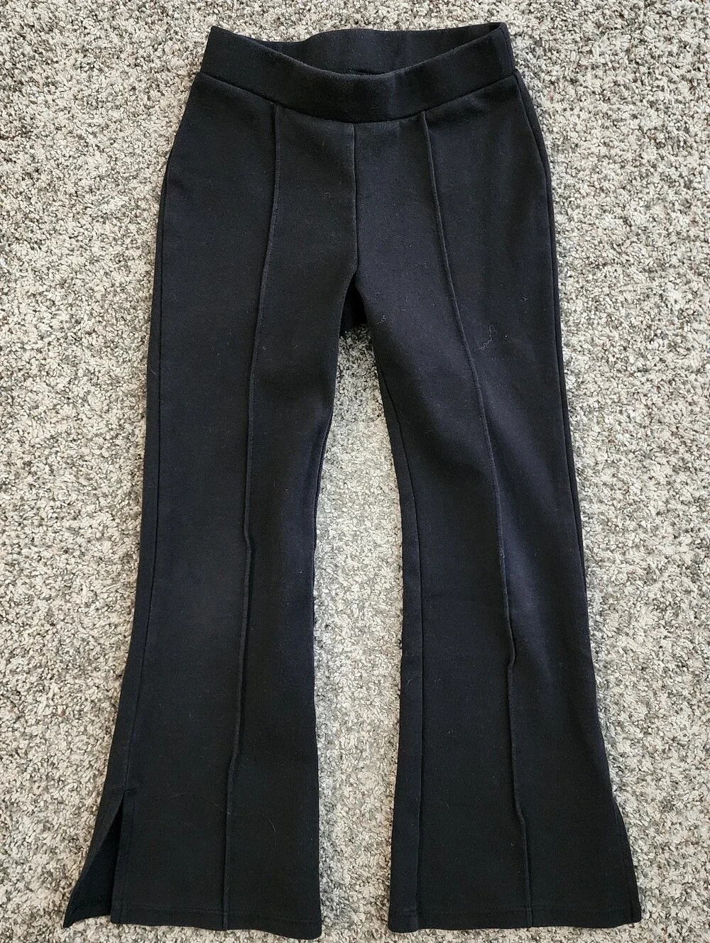 Gymboree Black Seam-Front Flare Pants 6